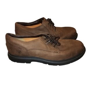 Timberland Men's 14M Smart Comfort Waterproof Brown Leather Oxford Shoes